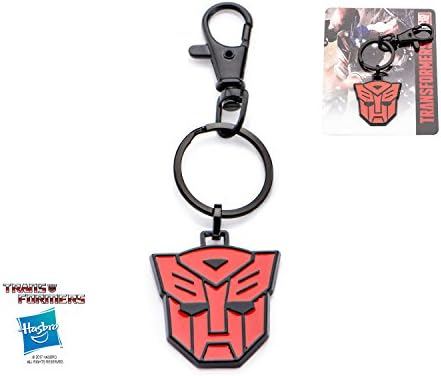 Transformers Base Metal & Black IP Autobot Logo Key Chain