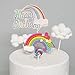 Cloud Rainbow And Unicorn Cake Toppers Kit (Set of 7) Kids Girls Birthday Cake Decoration Baby Shower Party Cake Decorations