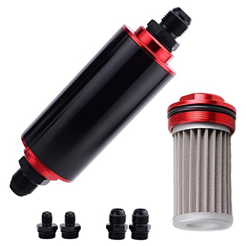 QUICATCH 【Ship from USA】 Braided 3/8 Fuel Line 6AN Oil/Gas/Fuel Hose End Fitting Hose Separator Clamp Kit - Thumbnail 2