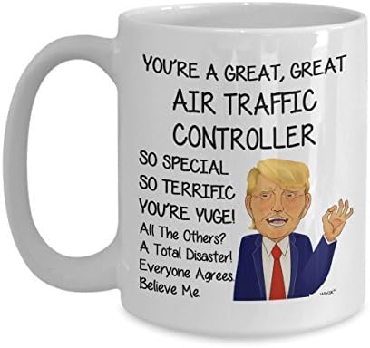 Air Traffic Controller Coffee Mug - Funny Gifts For Men Women Office Co-worker - Birthday, Christmas, Gag Tea Cup By Whizk MTR023