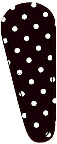 Inazuma Small Embroidery Scissor Sheath - Black with White Polka Dots