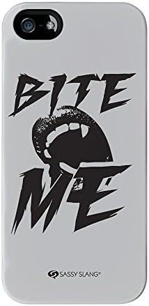 Armadillo Cases Sassy - Bite Me #10452 Full Wrap 3D Printed Case, Snap-On Cover for iPhone 5 / 5s by Sassy Slang