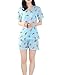MyFav Big Girls Sweet Girl Pajama Set For Sleep Ice-cream Novelty Design Clothes