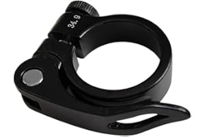 1Pcs Bicycle Seat Tube Clamp 34.9mm, Premium Bike Seat Post Clamp, Bike Seatpost Clamp, Aluminum Alloy Quick Release Bicycle 