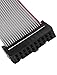 uxcell a15050500ux0854 2 Pieces IDC F/F Flat Ribbon Cable 20 Pin/Wire 2.54 mm Pitch 20P 48 cm