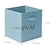Casafield Set of 6 Collapsible Fabric Cube Storage Bins, Baby Blue - 11