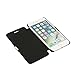 iPhone 7 Case, iPhone 8 Case, MTRONX Magnetic Ultra Folio Flip Slim PU Leather Twill Case Cover Pouch for Apple iPhone 7 iPhone 8 - Black(MG-BK1)