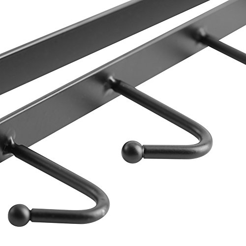 Wall of Dragon Iron Kitchen Bathroom Organizer Storage Shelf Multi-Functional Cupboard Hanging Hook Shelves for Towel Chest Cup Drainer Holder - Thumbnail 6