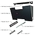 Black Wall Mount Hanging File Holder Organizer 6 Pack | Durable Steel Rack, Solid, Sturdy & Wide | For Letters, Legal Files, Magazines & More | Organize The Desktop, Declutter Your Office - Nozzco