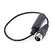 Yeworth 5 Pin DIN to 6.35mm Cable, 0.3m 5-Pin Din Male Plug to Monoprice 6.35mm (1/4 inch) Female Audio Adapter Cable Compatible for MIDI Keyboard, Synthesizer, Organ, Electric Piano, MIDI Guitar
