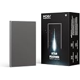 MOES Full Touch WiFi Smart Light Switch Neutral Wire Needed, Grey 1 Gang | Star Feather Anti-Glare Full Touch Panel; Works with Smart Life/Tuya App, Alexa and Google Home, Vibration Feedback,Timer