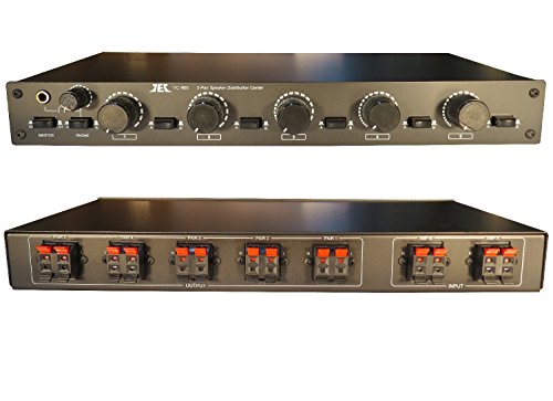 2x5 Matrix Speaker Selector Switch Switcher with Volume Level Control