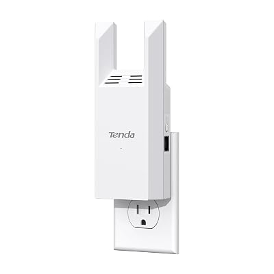Tenda WiFi Range Extender AC1200, Dual-Band867Mbps 5GHz/300Mbps 2.4GHz, WiFi Booster Suitable for Every House, One Ethernet Port(A18 V4.0)