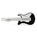 CHUYI Funny and Novelty Metal Guitar Shape 8GB USB 2.0 Flash Drive Jump Drive Waterproof Pen Drive Memory Stick Data Storage Thumb Drive U Disk Gift (Black and White)