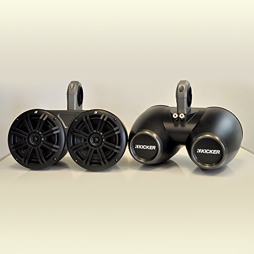 Kicker Marine KMTED enclosures loaded W/ (4) OEM Replacement 6.5" Kicker Marine Speakers