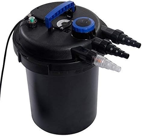 Dreamade Teichfilter Mit 11 W Uv Lampe 3 Wasserausgange Maximale Durchflussmenge 12000 L H Filtervolumen 25 L Profifilter Fur Teiche 38 X 38 X 51 Cm Schwarz Amazon De Garten