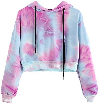 Harson Women Stitching Sweater Long Sleeve Cute Long Hoodie colorful Warm Sweatshirt Hooded Pullover Tops (M)