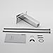 Contemporary Solid Brass Bathroom Sink Faucet Widespread Waterfall Lavatory Mixer Single Handle Deck Mounted Taps