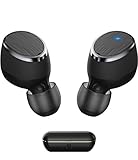True Wireless Earbuds by [MOZART] / Bluetooth 4.2 Headphones / Noise Cancelling / HD Sound & Mic / Premium TWS Earphones with Memory Foam Tips, Leather Pouch, and Smart Charging Case
