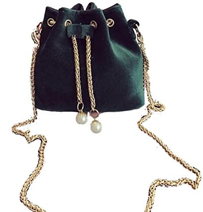 Bucket Crossbody Shoulder Handbag Travel Purse Coin Purse for Women Teen Girls or Ladies (Green)