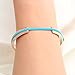 WUSUANED Stainless Steel V Grooved Cuff Bracelet Bangle for Women (V groove rose gold)