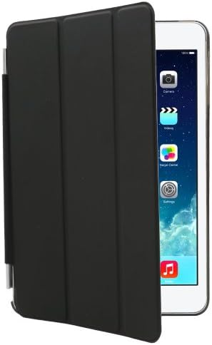 Elegani MAGNETIC SMART TOP COVER & CLEAR BACK 2 SEPERATE PIECE DESIGN for iPad MINI 1st generation , iPad MINI, iPad MINI 1st (Built-in magnet for sleep / wake feature), BLACK