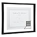 Gallery Solutions 11x14 Document Frame for Floating Display of 8.5x11 Document or Image, Black