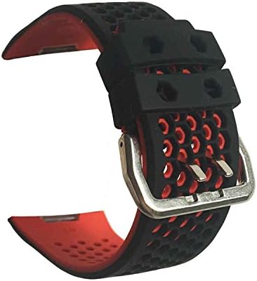 Feuy Fitbit Ionic Bands, Replacement Sport Soft Silicone Band Perforated Breathable Accessories Fitness Wristband Fashion Strap For Fitbit Ionic Smart Watch Bands Women Men