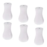 Wood Cord Tassels 6Pack for Window Blinds White