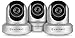 3-Pack Amcrest HDSeries 720P WiFi Wireless IP Security Surveillance Camera System - HD Megapixel 720P (1280TVL), IPM-721S (Silver)