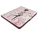 iPad 2 Case,iPad 3 Case,iPad 4 Case,Qbily Fairy Girls Pattern Flowers Pink PU Leather Cases Cover Glitter Bling Diamond Decoration Scratch-Resistant Lining Shell with Magnetic Closure Credit Card Slot Pouch Stand Protective Case for Apple iPad 2/3/4 Tablet with Anti-glare Clear Display Screen Protector Film and Black Stylus Pen (Girls in Beautiful Party Dress)