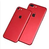 Outstanding 1 pcs 3D Red Skin Sticker Back Protective Film Wrap Skin for iphone 7