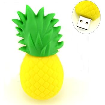 AreTop Flash Drive 16GB, Pen Drive Memory Stick USB2.0 Creative Miniature Pineapple Thumb Drives for Date Storage Gift for School Students Kids Children Collegue Employees, Fruit Serie