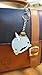 Bellzi Narrzi The Cute Blue Narwhal Keychain - Strong Flexible Polyester Keychain - Includes Keyring with Extra Clip - Cute Unique Animal Novelty Keychain for Kids and Adults