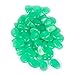 Opps 100 Pcs Glow in the Dark Garden Pebbles for Walkways and Decor in Green
