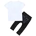 Efaster Toddler Boys Outfit Clothes Star Printed T-shirt Tops+Long Pants Trousers 1Set (1T)