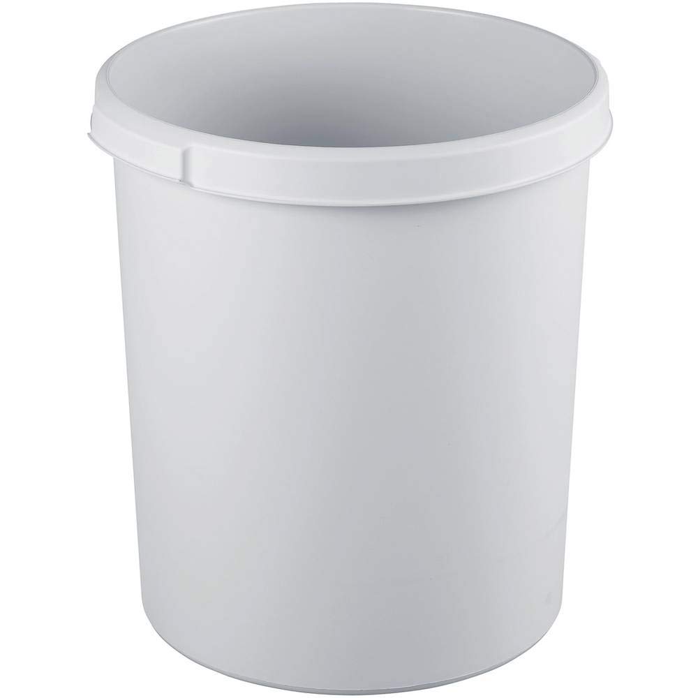 HAN 1834-11, Classic waste bin. Stylish, elegant and practical, extra stable with practical handles, 30 litres, light-grey