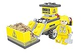 Ausini Construction Front Loader Tractor with Action Figure Building Bricks 60pc Educational Blocks Set – Great Gift for Children