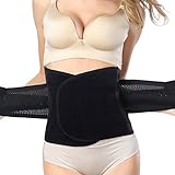 Healthcom Waist Trainer for Women Weight Loss Belts-Adjustable Slimming Lumbar Body Shaper Wrapper Tummy Trimmer Band Abdomen Binder(Size XL)
