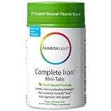 Rainbow Light Complete Iron System Food-Grown Iron Supplement Tablets  60 Count Bottle