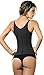 Ann Chery Corset Waist Trainer for Women’s Weight Loss - Colombian Waist Cincher With Straps - 3 Hook Semi Vest Body Shaper Black