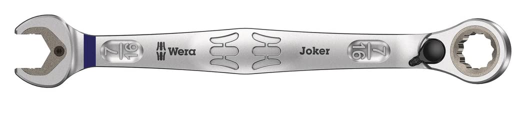 Wera 05020077001 Ratcheting Combination Wrench Joker 7" reversible/16x165mm, Purple, 7/16"