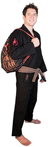 #1 BUNDLE in BJJ Jiu Jitsu Gi's Includes Free Belt + Free Carrying Bag + Free Submission and Position Videos + 30 Day Comfort Guarantee. IBJJF Approved - Lone Star Premium Uniform (A1, Black)
