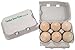 Good Wood Eggs, Six in a Recyclable Carton (childs play food)