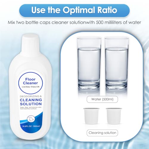 Floor Cleaning Solution for Tineco ONE S3, S5, S7, S9 Artist, Deep Cleaning for Hard Floors, Floor Cleaner for All Tineco Cordless Wet and Dry Vacuum Cleaners 500ml * 1