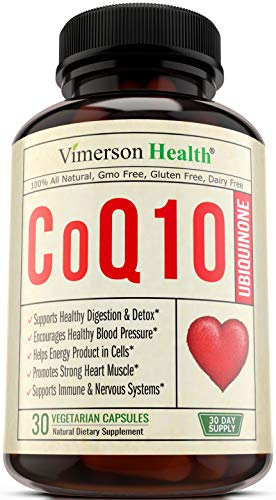 CoQ10 Ubiquinone 200mg Cardiovascular Health - Promotes Cellular Energy, Supports Healthy Brain, Heart, Blood Pressure, Digestive & Immune Systems. All Natural & Non-Gmo Coenzyme Q10 Supplement