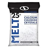 Snow Joe MELT25CC Melt Calcium Chloride Crystals Ice Melter Resealable Bag, 25-Pound