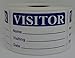 500 Labels of the 2x3 (BLUE) VISITOR Name Tag Identification Badge Labels Stickers