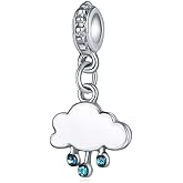 Cherityne Dangle Clouds and Raindrops Charm
