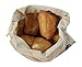 Bread Bags For Home Made Bread 2 Pack - Linen Bread Bag Reusable Natural, Bread Loaf Bags, Reusable Produce Storage Veggie and Bread Keeper